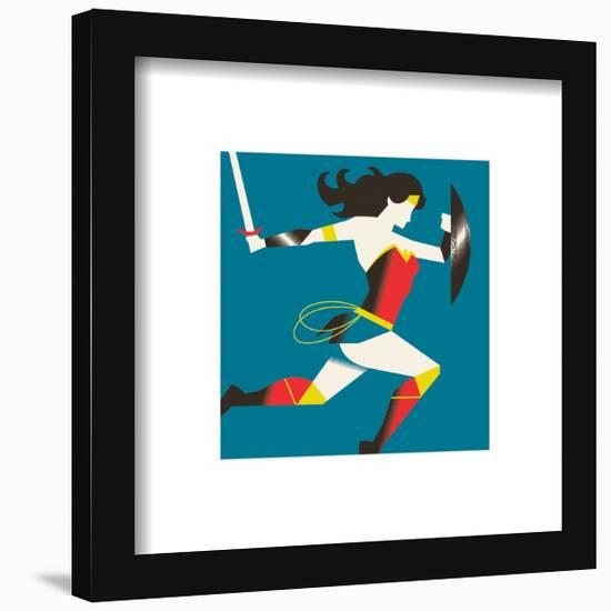 Gallery Pops Warner 100th Anniversary - Wonder Woman Warrior Wall Art-Trends International-Framed Gallery Pops