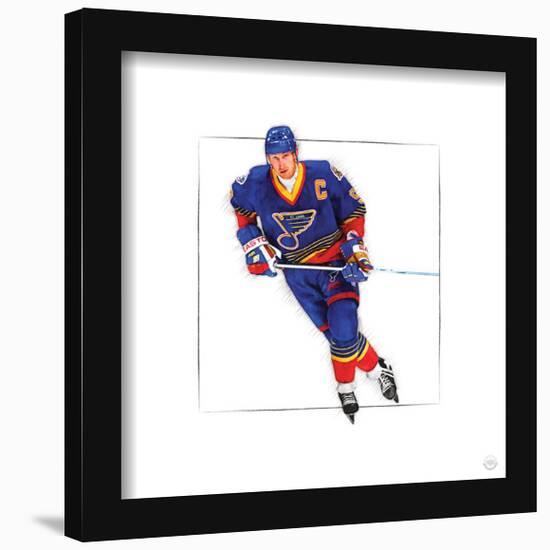 Gallery Pops Wayne Gretzky - Art Sketch Blues Wall Art-Trends International-Framed Gallery Pops