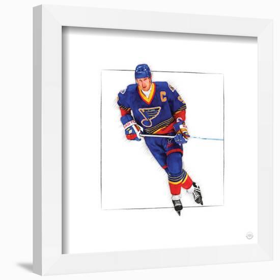 Gallery Pops Wayne Gretzky - Art Sketch Blues Wall Art-Trends International-Framed Gallery Pops