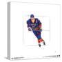 Gallery Pops Wayne Gretzky - Art Sketch Blues Wall Art-Trends International-Stretched Canvas