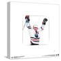 Gallery Pops Wayne Gretzky - Art Sketch Oilers Celebrate Wall Art-Trends International-Stretched Canvas