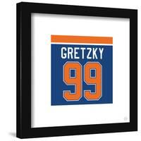 Gallery Pops Wayne Gretzky - Number 99 Edomonton Oilers Jersey Wall Art-Trends International-Framed Gallery Pops