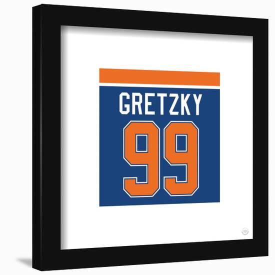 Gallery Pops Wayne Gretzky - Number 99 Edomonton Oilers Jersey Wall Art-Trends International-Framed Gallery Pops