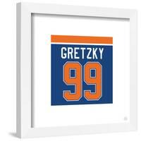 Gallery Pops Wayne Gretzky - Number 99 Edomonton Oilers Jersey Wall Art-Trends International-Framed Gallery Pops