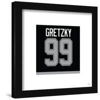 Gallery Pops Wayne Gretzky - Number 99 Los Angeles Kings Jersey Wall Art-Trends International-Framed Gallery Pops