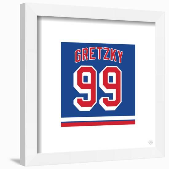 Gallery Pops Wayne Gretzky - Number 99 New York Rangers Jersey Wall Art-Trends International-Framed Gallery Pops