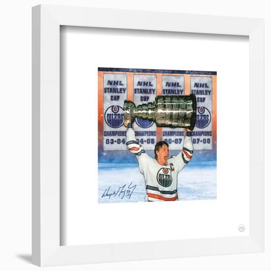 Gallery Pops Wayne Gretzky - Stanley Cup Champion Wall Art-Trends International-Framed Gallery Pops
