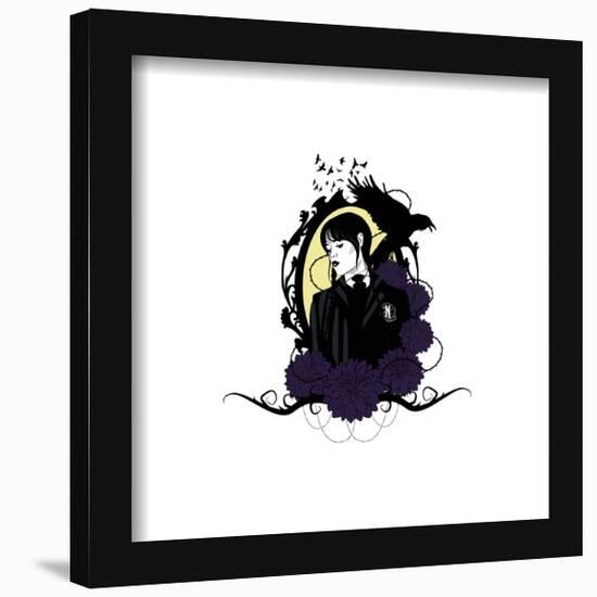 Gallery Pops Wednesday - Wednesday Raven Wall Art-Trends International-Framed Gallery Pops