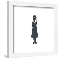 Gallery Pops Wednesday - Wednesday Silhouette Wall Art-Trends International-Framed Gallery Pops