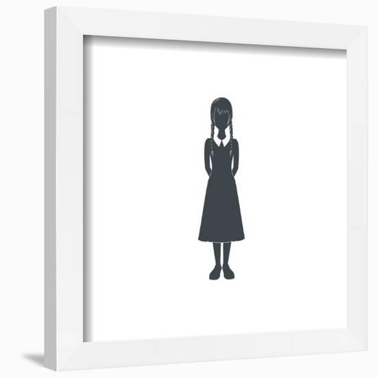 Gallery Pops Wednesday - Wednesday Silhouette Wall Art-Trends International-Framed Gallery Pops