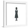 Gallery Pops Wednesday - Wednesday Silhouette Wall Art-Trends International-Framed Gallery Pops