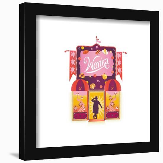 Gallery Pops Wonka Movie - Candy Store Wall Art-Trends International-Framed Gallery Pops