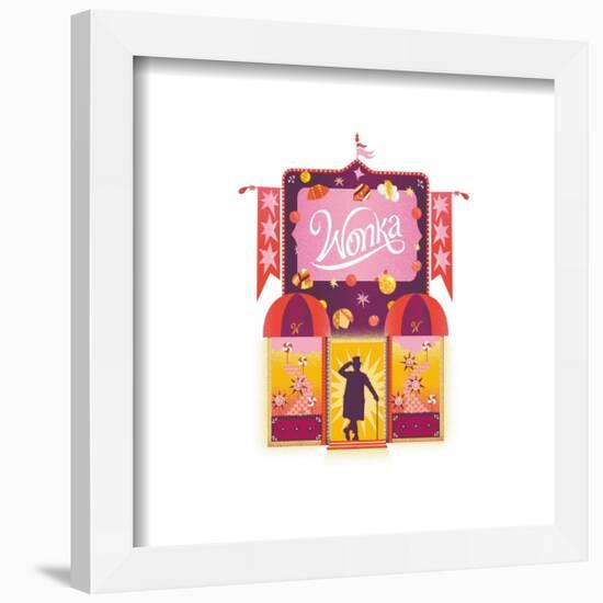 Gallery Pops Wonka Movie - Candy Store Wall Art-Trends International-Framed Gallery Pops