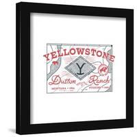 Gallery Pops Yellowstone - Dutton Ranch Map Wall Art-Trends International-Framed Gallery Pops