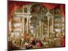 Gallery with Views of Modern Rome, 1759-Giovanni Paolo Pannini-Mounted Giclee Print