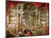 Gallery with Views of Modern Rome, 1759-Giovanni Paolo Pannini-Mounted Giclee Print