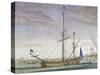 Galley, by Claude Randon (1674-1704), Color, 17th Century-null-Stretched Canvas