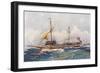 Galley of Malta with Wind in its Sails (17th Century), Watercolour by Albert Sebille (1874-1953)-null-Framed Giclee Print