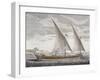 Galley under Sail with Banner of Squadron Leader-null-Framed Giclee Print