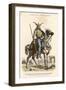 Gallic Horseman Armed with Sword and Spear at the Time of the Roman Invasion of Gaul-null-Framed Art Print