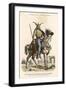 Gallic Horseman Armed with Sword and Spear at the Time of the Roman Invasion of Gaul-null-Framed Art Print