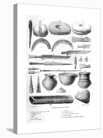 Gallic Utensils, 1882-1884-Charaire et fils-Stretched Canvas