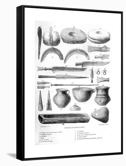 Gallic Utensils, 1882-1884-Charaire et fils-Framed Stretched Canvas