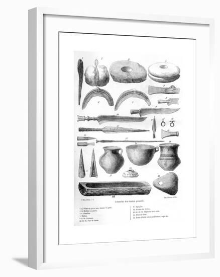 Gallic Utensils, 1882-1884-Charaire et fils-Framed Giclee Print