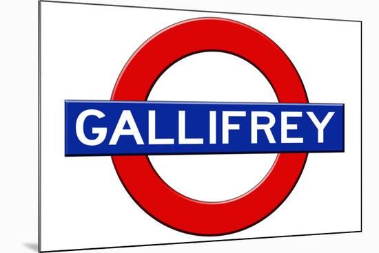 Gallifrey Subway Sign Travel Poster-null-Mounted Poster