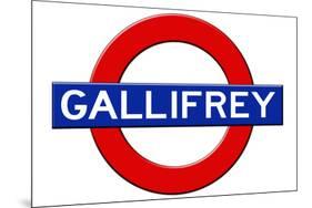 Gallifrey Subway Sign Travel Poster-null-Mounted Poster