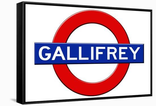 Gallifrey Subway Sign Travel Poster-null-Framed Stretched Canvas