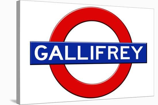 Gallifrey Subway Sign Travel Poster-null-Stretched Canvas