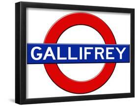 Gallifrey Subway Travel-null-Framed Poster