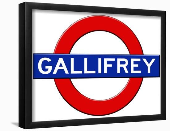 Gallifrey Subway Travel-null-Framed Poster