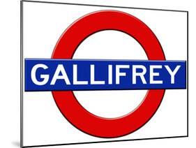 Gallifrey Subway Travel-null-Mounted Poster