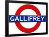 Gallifrey Subway Travel-null-Framed Poster