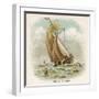 Galliot Used by Dutch Fishermen, Carrying a Full Spread of Sail-null-Framed Art Print