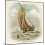 Galliot Used by Dutch Fishermen, Carrying a Full Spread of Sail-null-Mounted Art Print