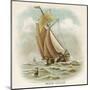 Galliot Used by Dutch Fishermen, Carrying a Full Spread of Sail-null-Mounted Art Print