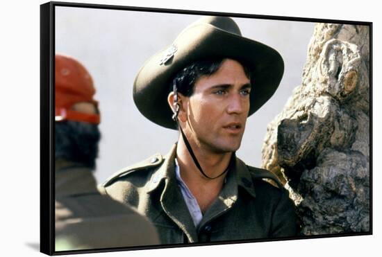 GALLIPOLI, 1981 directed by PETER WEIR On the set, Mel Gibson (photo)-null-Framed Stretched Canvas