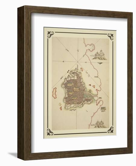 Gallipoli and Coast of Salento-Piri Reis-Framed Giclee Print