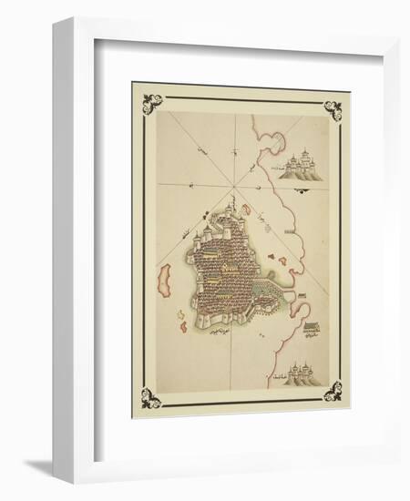 Gallipoli and Coast of Salento-Piri Reis-Framed Giclee Print