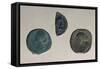 Gallo-Roman Coins with Female Profiles, Roman Coins-null-Framed Stretched Canvas