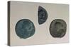 Gallo-Roman Coins with Female Profiles, Roman Coins-null-Stretched Canvas