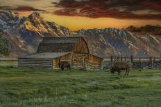 Montana Farm (Watercolor)-Galloimages Online-Photographic Print