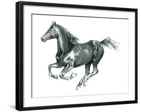 Gallop Black-Deborah Pearce-Framed Giclee Print