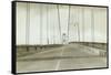 Galloping Gertie: The Tacoma Narrows Bridge, 1940-null-Framed Stretched Canvas