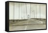 Galloping Gertie: The Tacoma Narrows Bridge, 1940-null-Framed Stretched Canvas