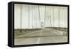 Galloping Gertie: The Tacoma Narrows Bridge, 1940-null-Framed Stretched Canvas