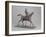 Galloping Horse Turning His Head Right. Horse Jockey-Edgar Degas-Framed Giclee Print